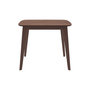 Voir la diapositive 6 : Rendez vous déco Table carrée 4 personnes en bois foncé finition noyer 90 cm-Julio