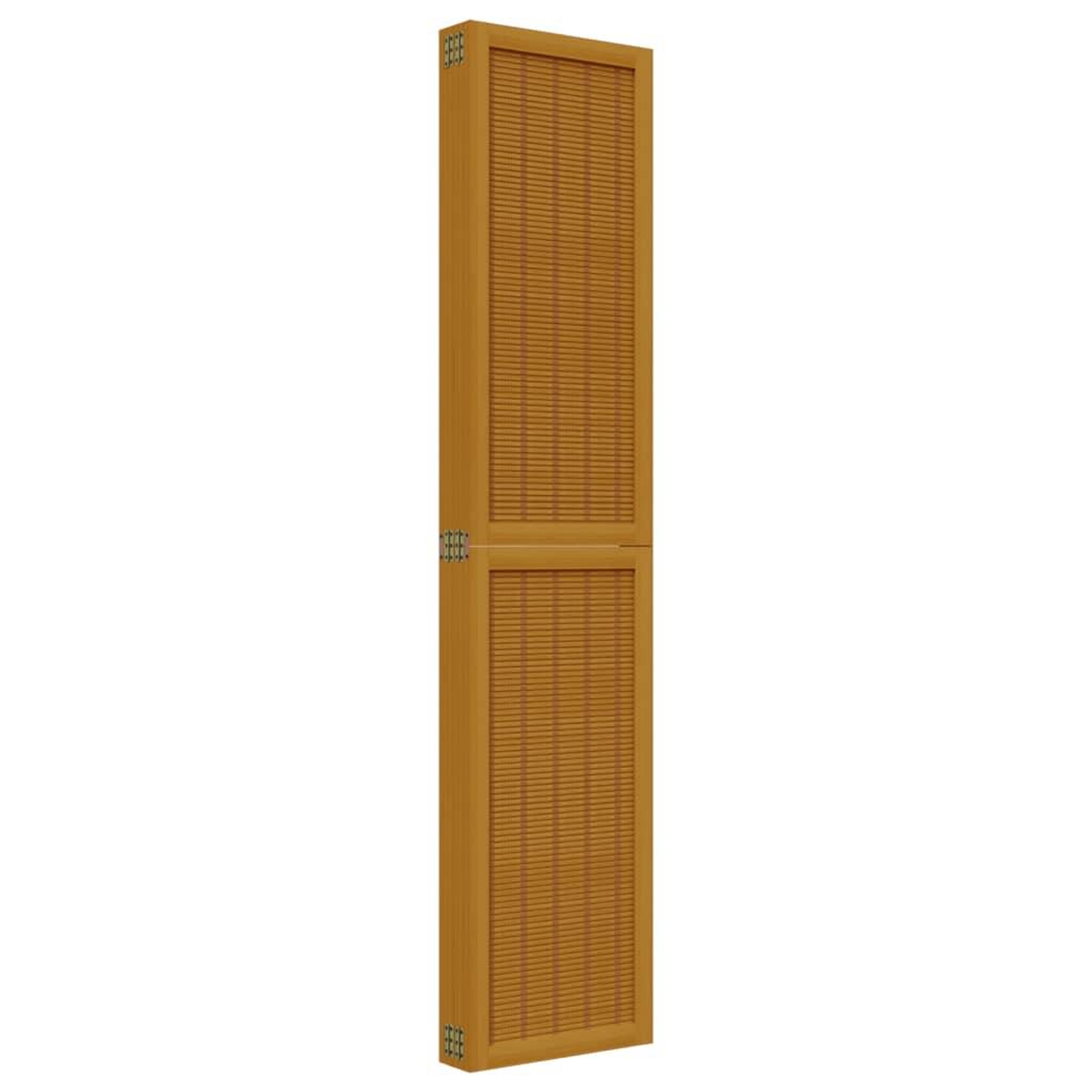 Voir la diapositive 5 : VIDAXL Cloison de separation 6 panneaux marron bois paulownia massif