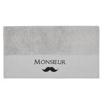 Sensei Maison Serviette de toilette MONSIEUR. Coloris disponibles : Gris