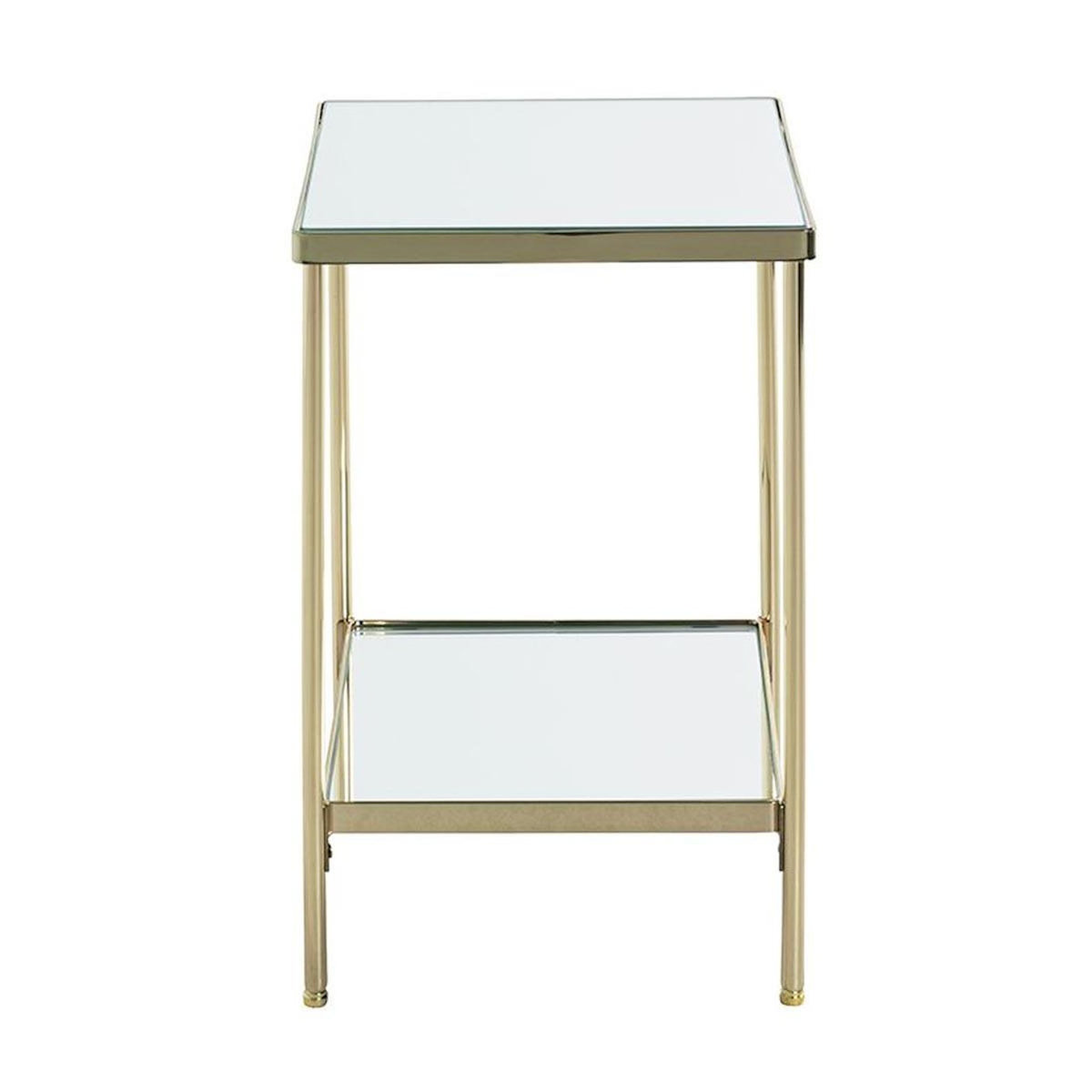 Paris Prix Table d'Appoint Carrée Design  Palace  46cm Or