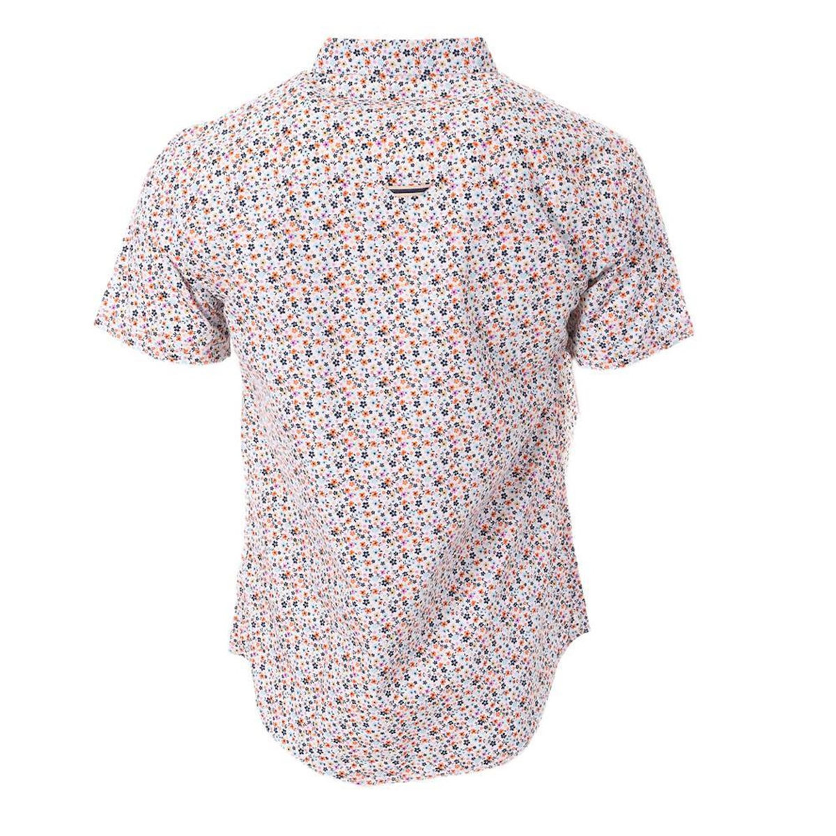 RMS 26 Chemise Blanche/Marine/Orange Homme RMS26 4783