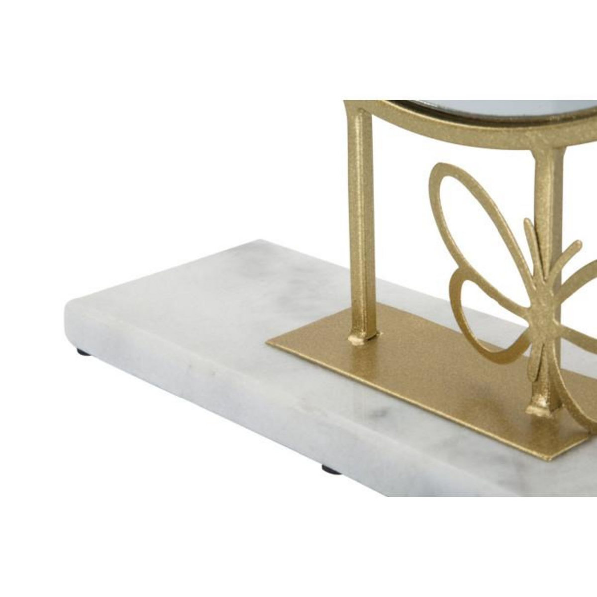Paris Prix Miroir sur Pied en Marbre  Butterfly  39cm Or