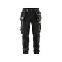 Voir la diapositive 1 : BLAKLADER Pantalon de travail artisan + stretch noir T46 BLÅKLÄDER 159918609900C52