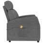 Voir la diapositive 4 : VIDAXL Fauteuil de massage Gris fonce Tissu