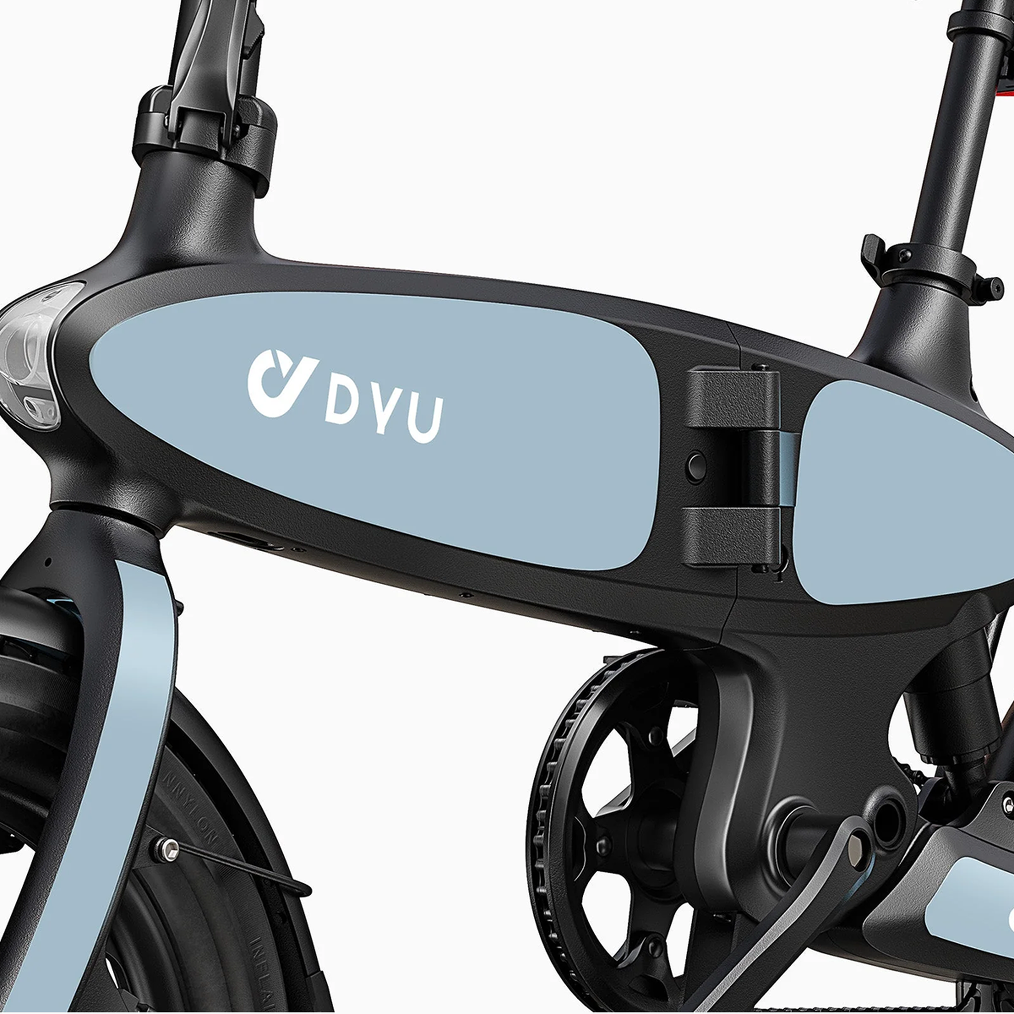 Voir la diapositive 6 : DYU DYU C2 16  Folding Electric Bike, 250W 48V 7.5AH, Disc Brakes, Noir