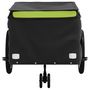Voir la diapositive 6 : VIDAXL Remorque de vélo noir et vert 45 kg fer