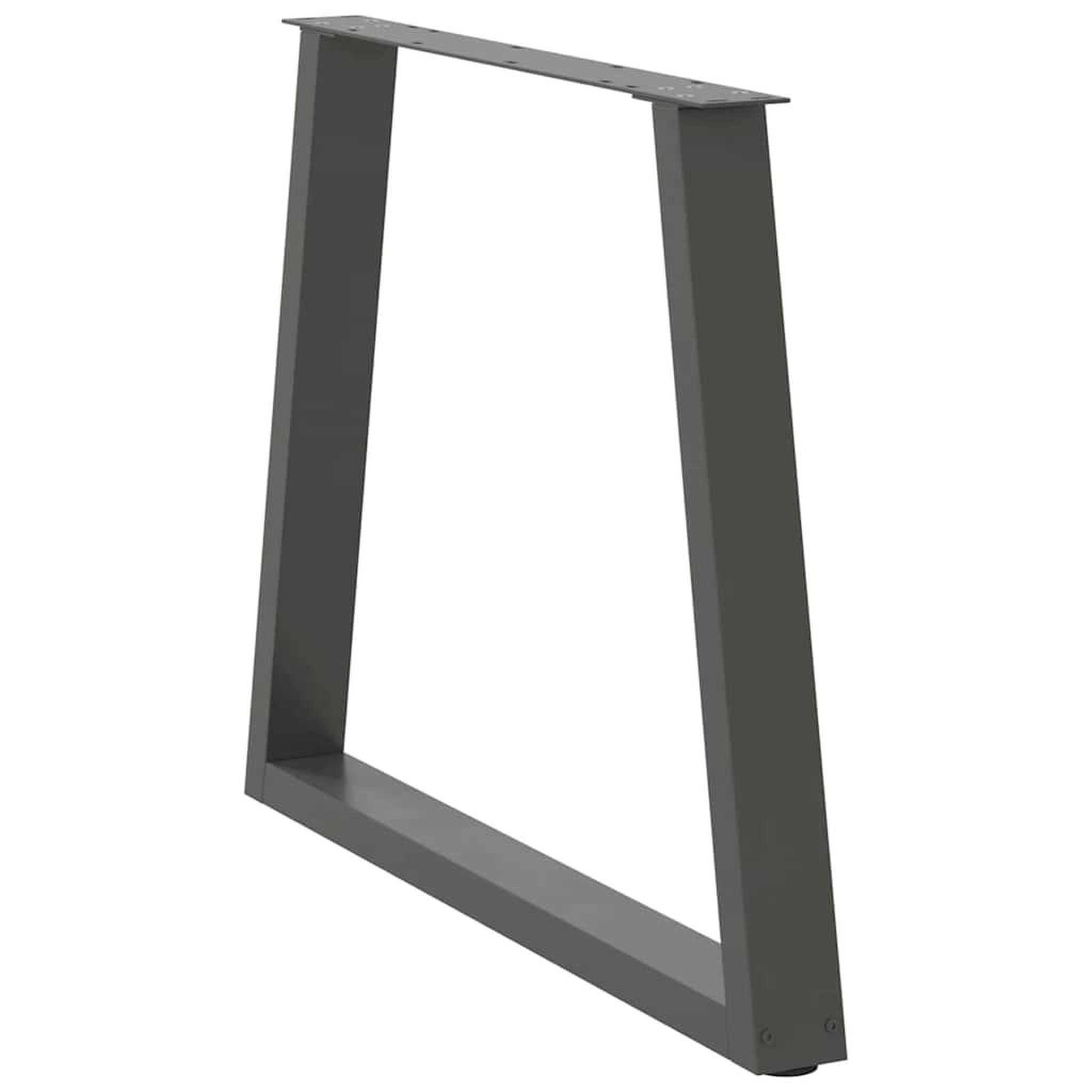 Voir la diapositive 4 : VIDAXL Pieds de table a manger forme de V 3 pcs 80x(72-73,3) cm acier