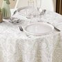 Voir la diapositive 2 : Paris Prix Nappe Ronde Antitache Imprimé  Leya  180cm Naturel