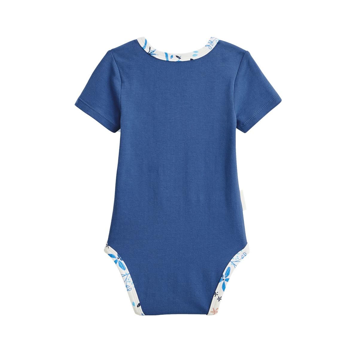 Petit Béguin Lot de 2 bodies bébé manches courtes Océan d'amour