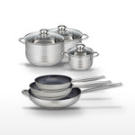 ELO Lot 3 Poêles céramique 24/28/32 cm et 3 Faitouts 14/20/24 cm Elo Profi Therm Platinum