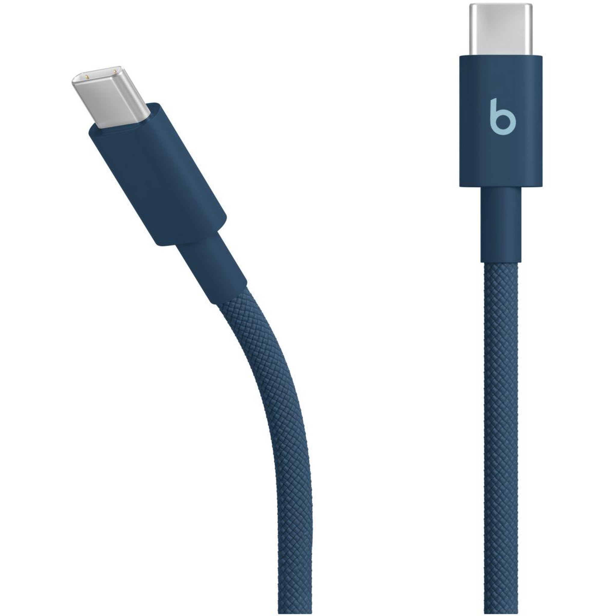 Voir la diapositive 2 : BEATS Câble de charge tissé USB-C vers USB-C 1M50 Bleu nitro