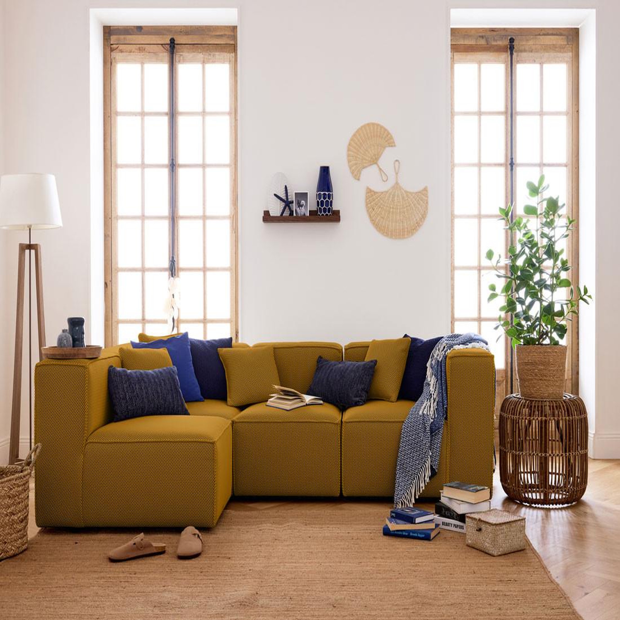 Voir la diapositive 2 : LISA DESIGN Arty - module d'assise droit - en tissu mailles 3d