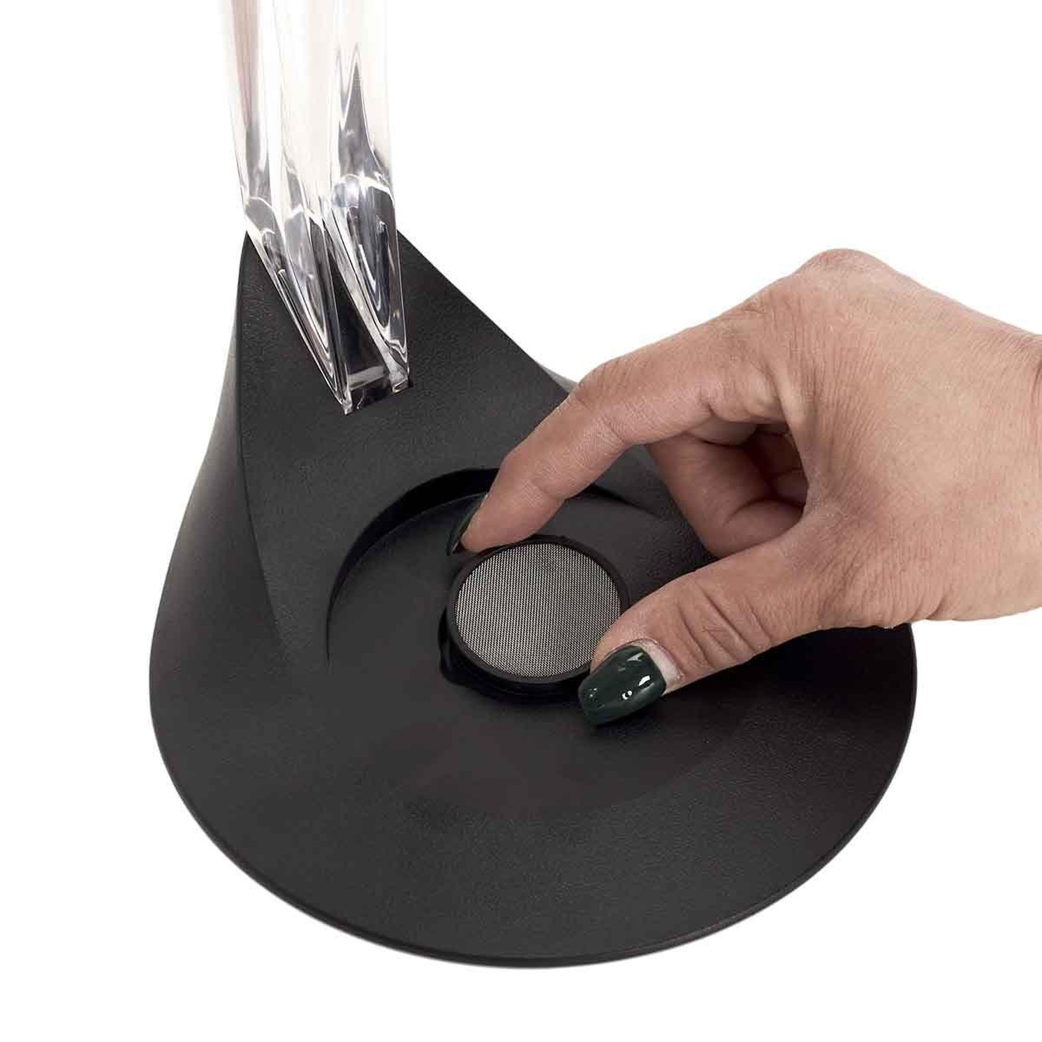 Voir la diapositive 3 : COOK CONCEPT Aérateur de vin  avec support  31cm noir