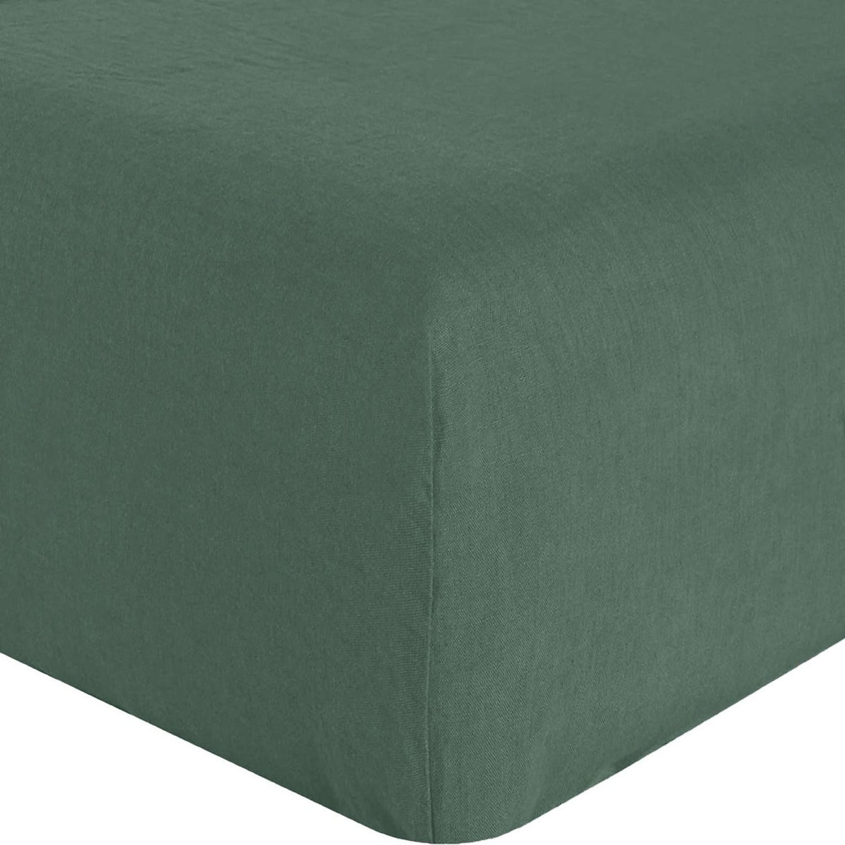 BATON ROUGE Drap housse 100% lin lavé 160g pin