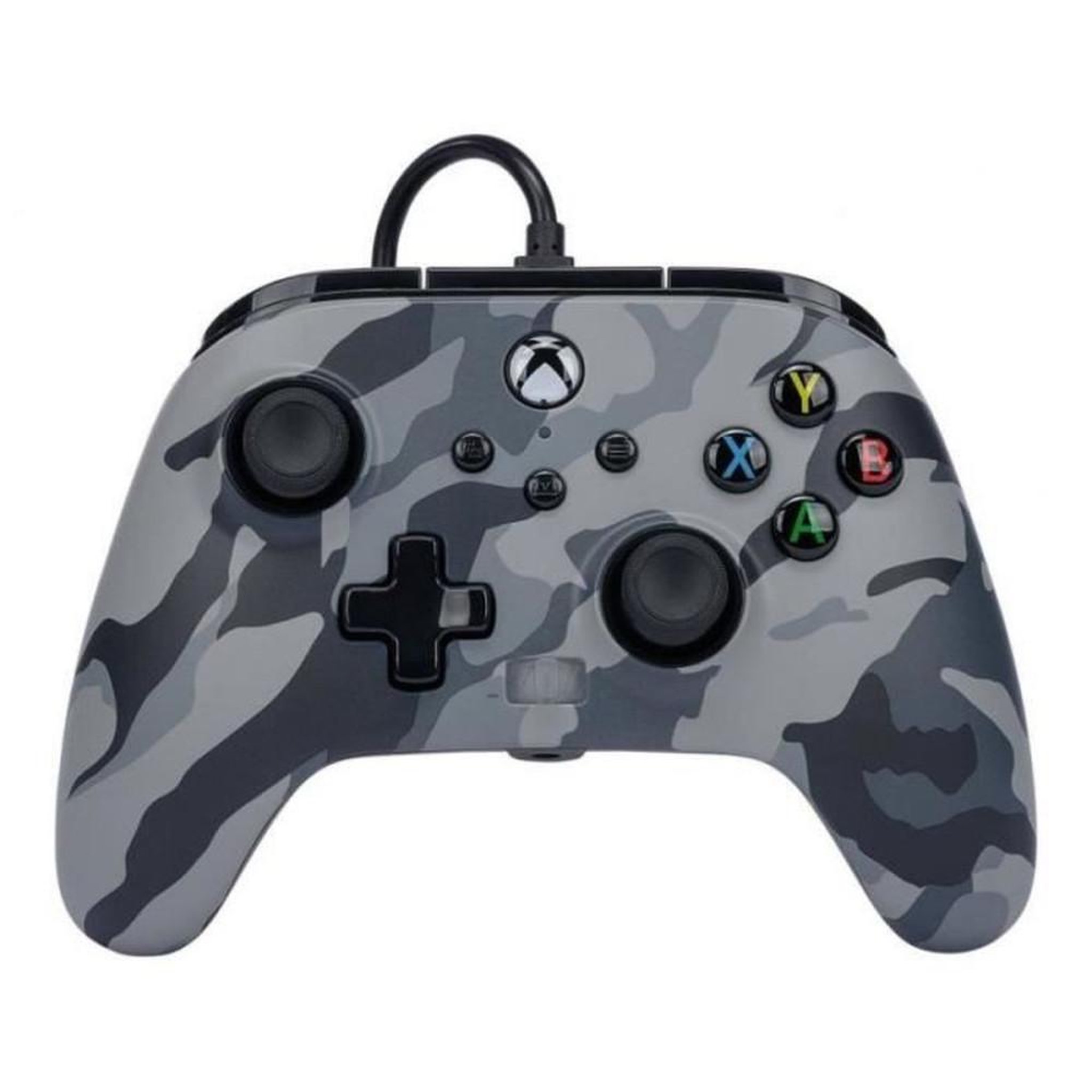 POWERA Manette filaire Xbox Series X – Enhanced camo Arctic (contrôles ABXY, 12 boutons programmables)