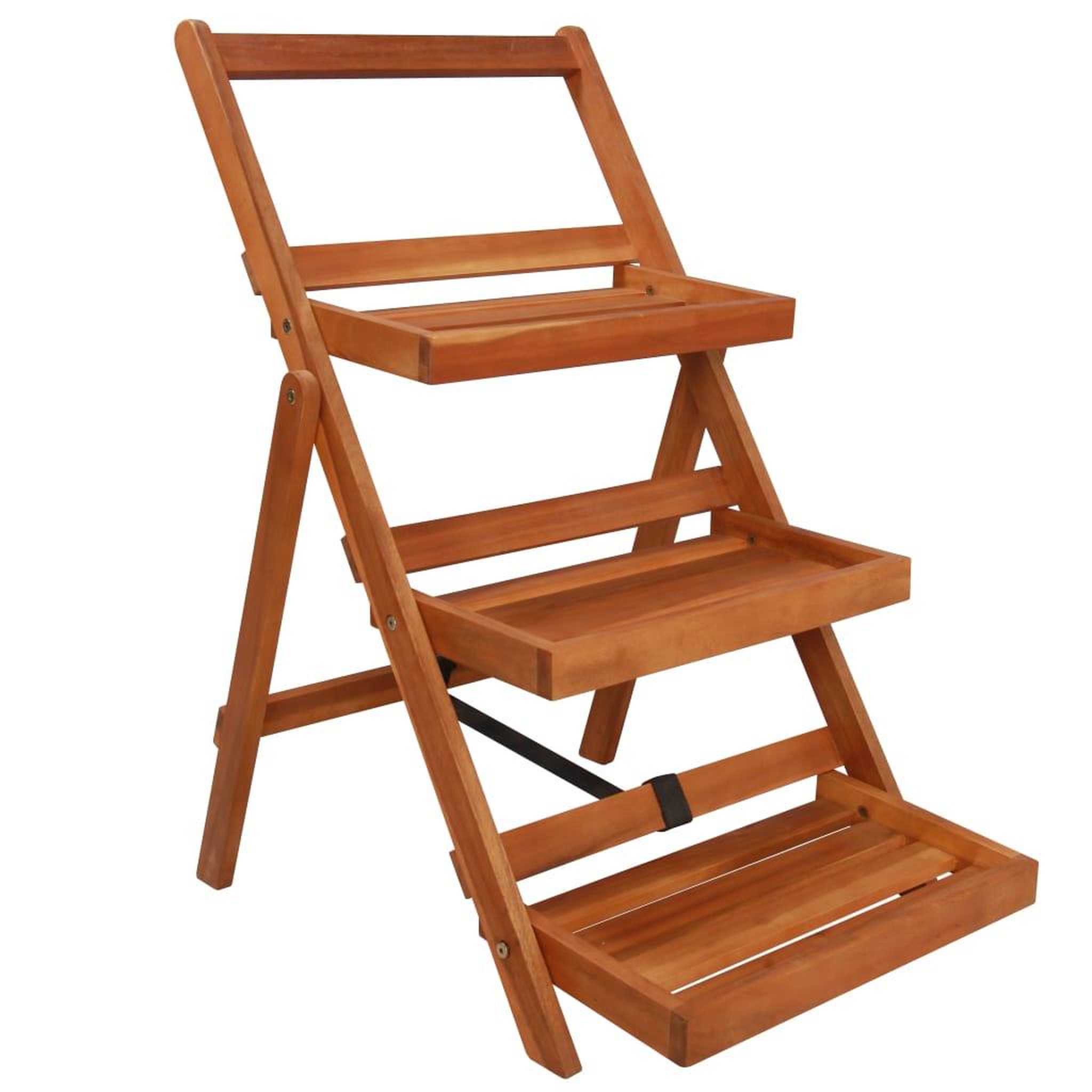 VIDAXL Support de jardiniere a 3 niveaux 50x63x80 cm acacia solide