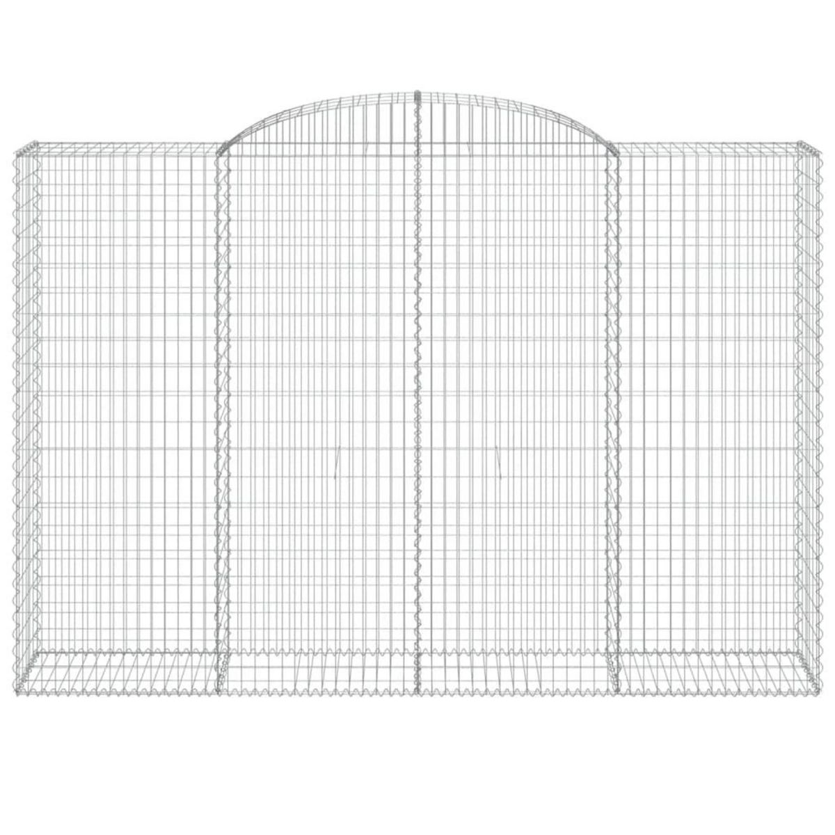 VIDAXL Paniers a gabions arques 6 pcs 300x50x200/220 cm fer galvanise