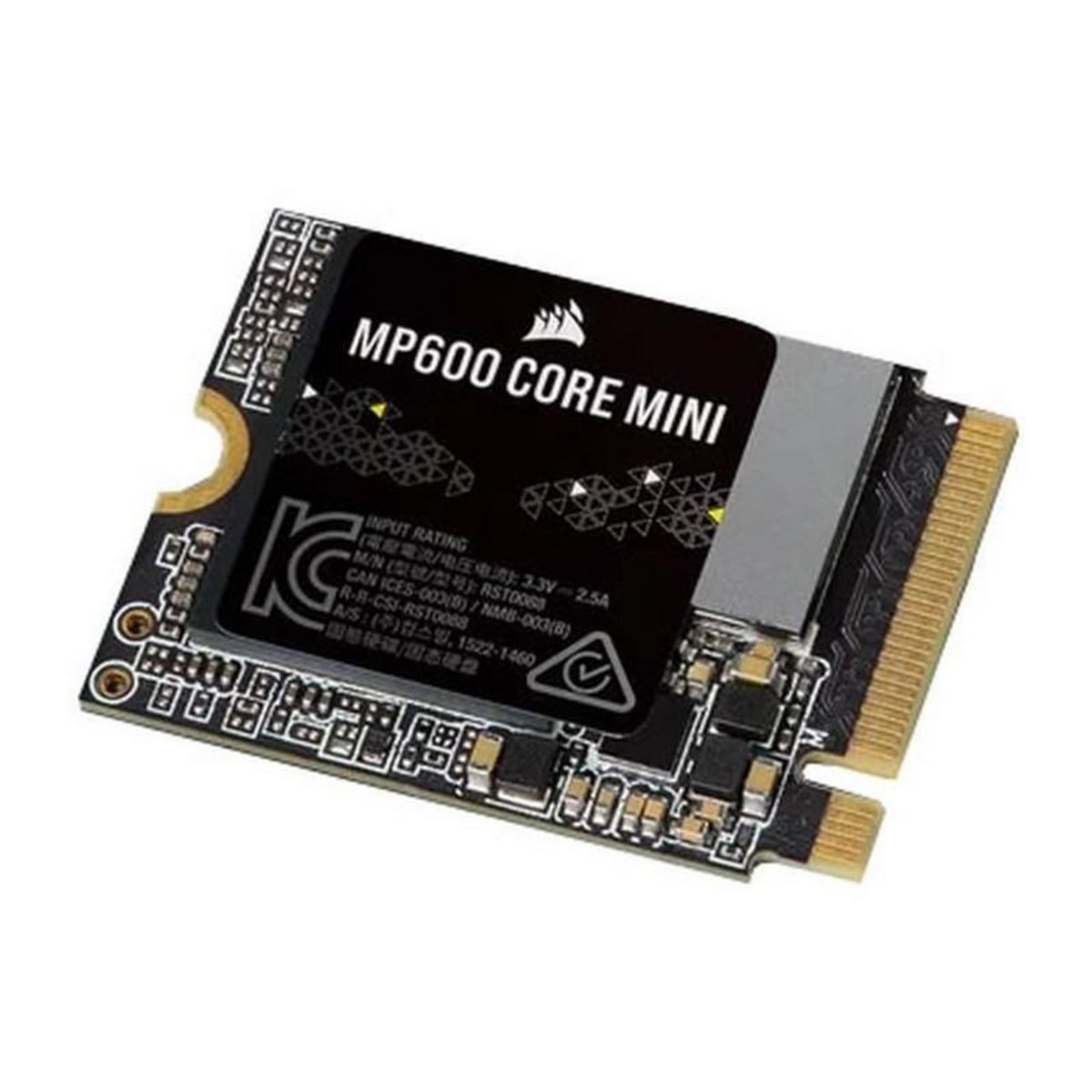 Corsair SSD interne - CORSAIR - MP600 Core Mini 1To M.2 NVMe PCIe x4 Gen4 2 SSD - M.2 2230 - Jusqu'a 5.000 Mo/s - Noir