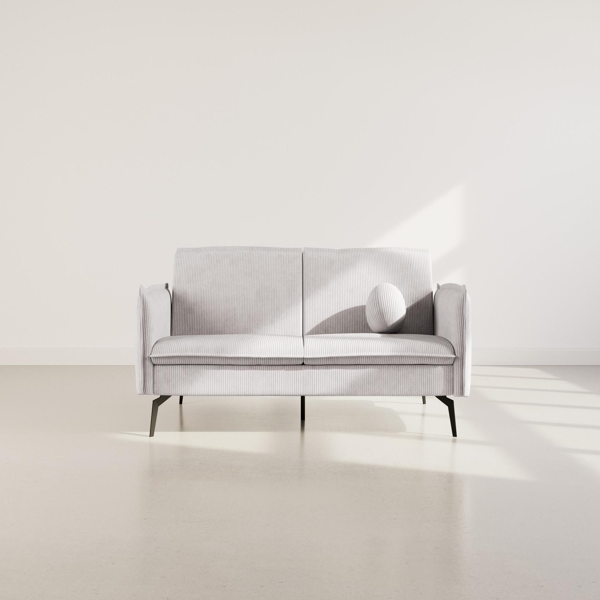 Voir la diapositive 2 : BEST MOBILIER Lexie - canapé convertible clic-clac 2 places en velours côtelé