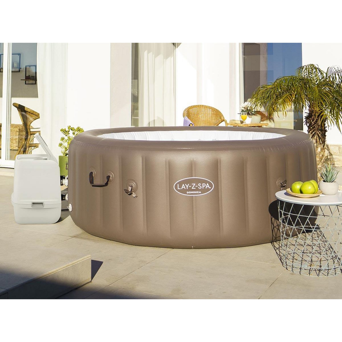 BESTWAY Spa gonflable Lay-Z-Spa Dominica rond Hydrojet 4/6 places - Bestway