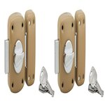 THIRARD Lot de 2 verrou corvet bouton/cylindre, 45 mm, bronze