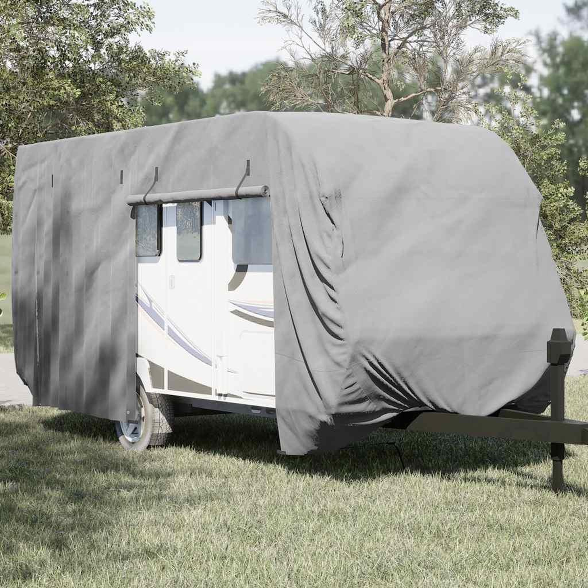 VIDAXL Housse de caravane gris 460x250x220 cm tissu non tisse