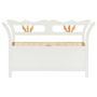 Voir la diapositive 3 : VIDAXL Banc Blanc 107x45x75,5 cm Bois de sapin solide