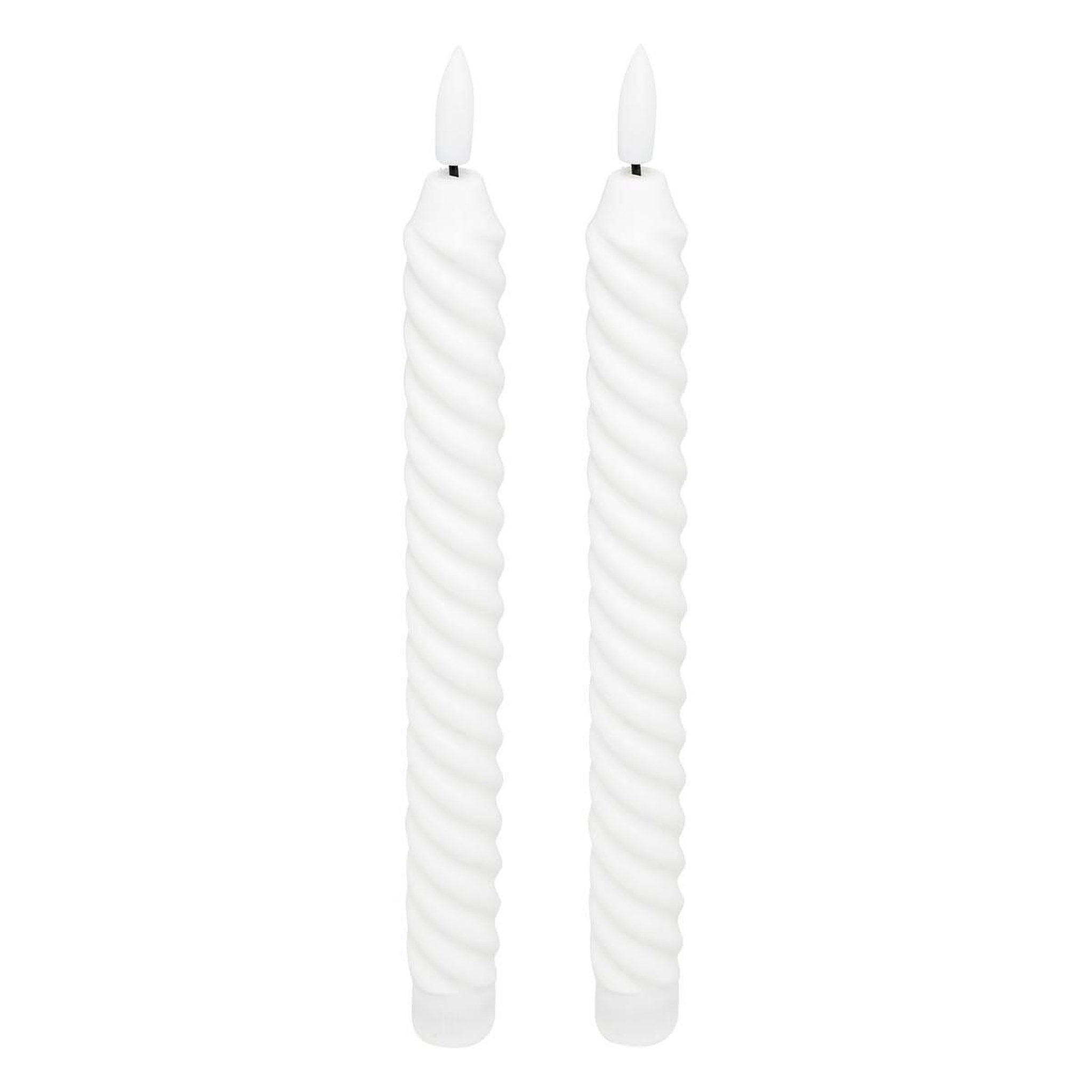 ATMOSPHERA Lot de 2 bougies bâton à led  aloe  115g blanc