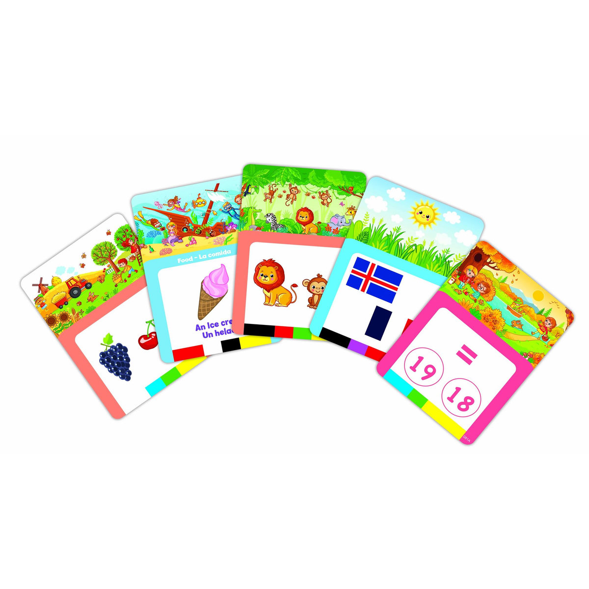 Lexibook Lecteur de cartes interactif parlant bilingue Quizz Hit anglais et espagnol