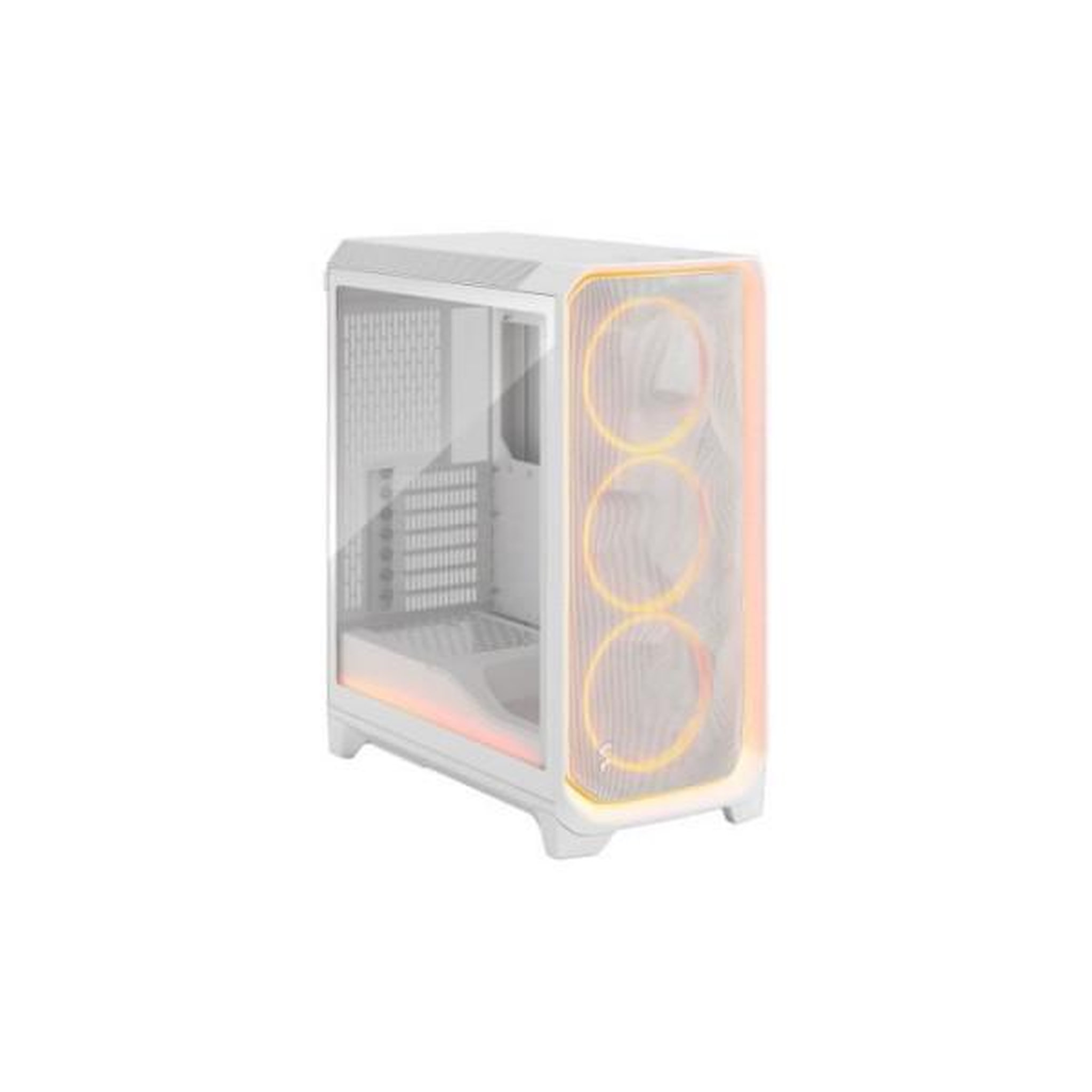 Fractal Design Boîtier PC - FRACTAL DESIGN - Meshify 3 Ambience Pro RGB - E-ATX (277 mm) - 3 ventilateurs - USB Type C de 20 Gbps - Blanc
