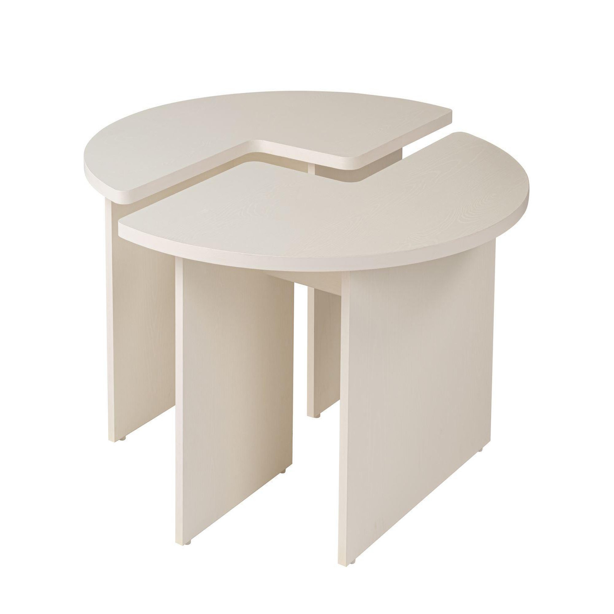 Habitat et Jardin Table basse en bois  moira  90 x 90 x 41 cm - blanc de bois
