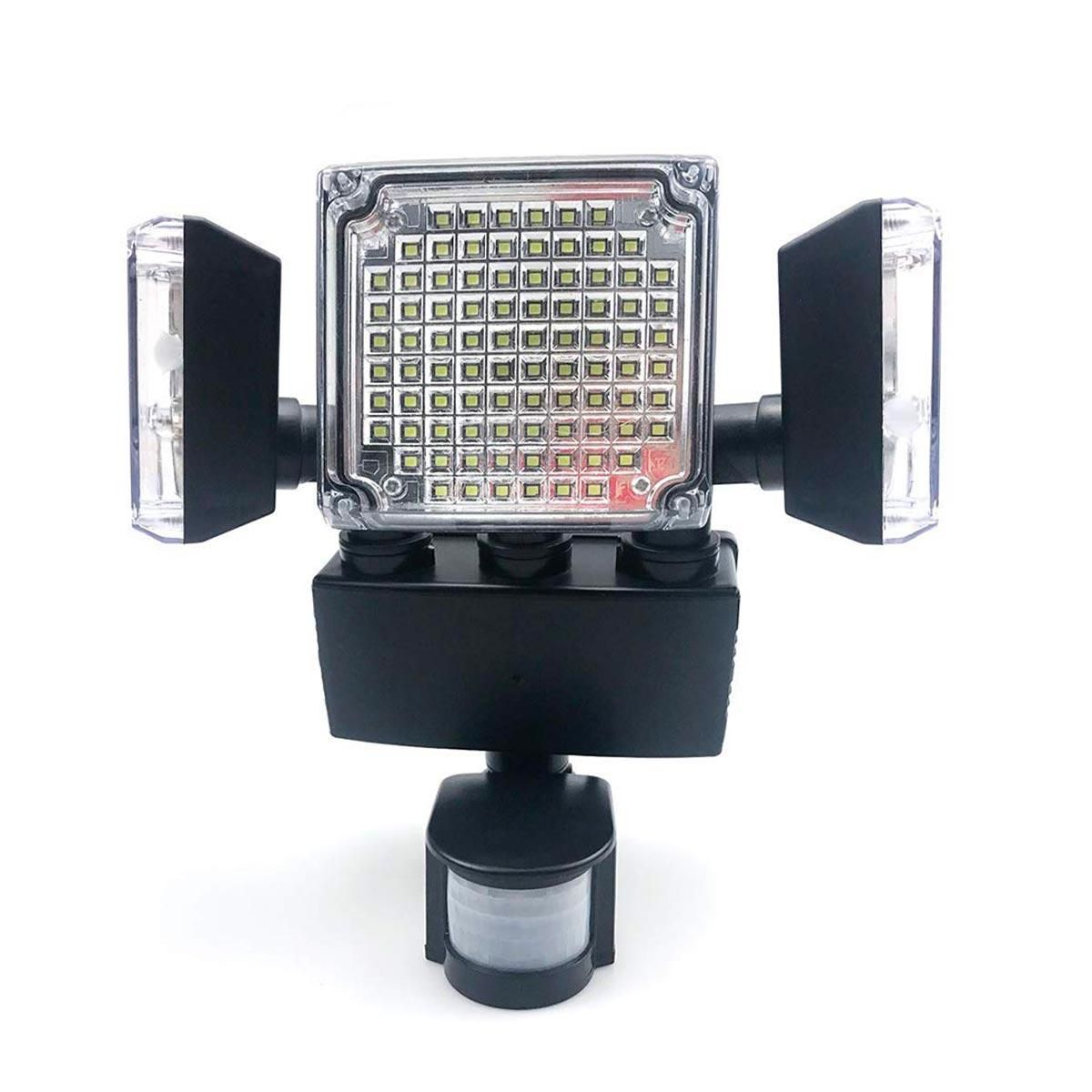 Lumisky Projecteur solaire avec détecteur BLACKBURN Noir Plastique 12W