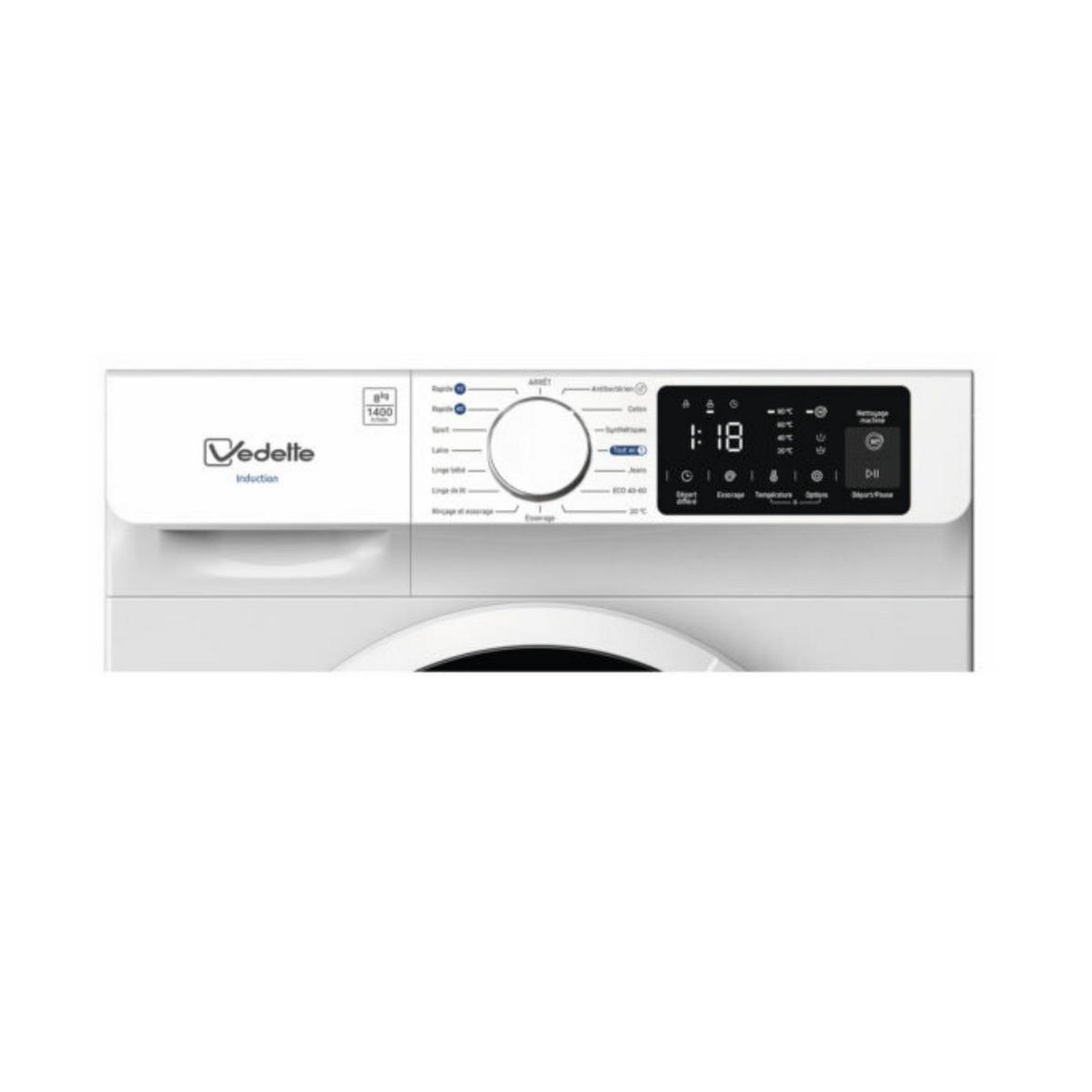 Voir la diapositive 5 : Vedette Lave-linge frontal 8kg 1400 tours/min - lfvq384w