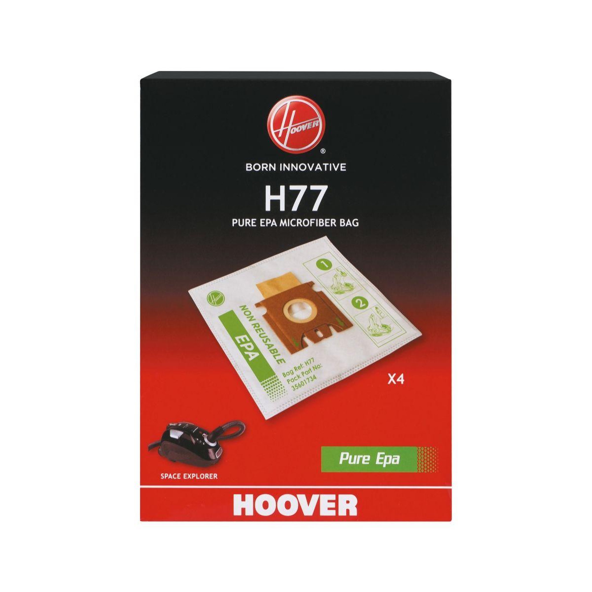 Voir la diapositive 2 : HOOVER Sac aspirateur h77 pureepa