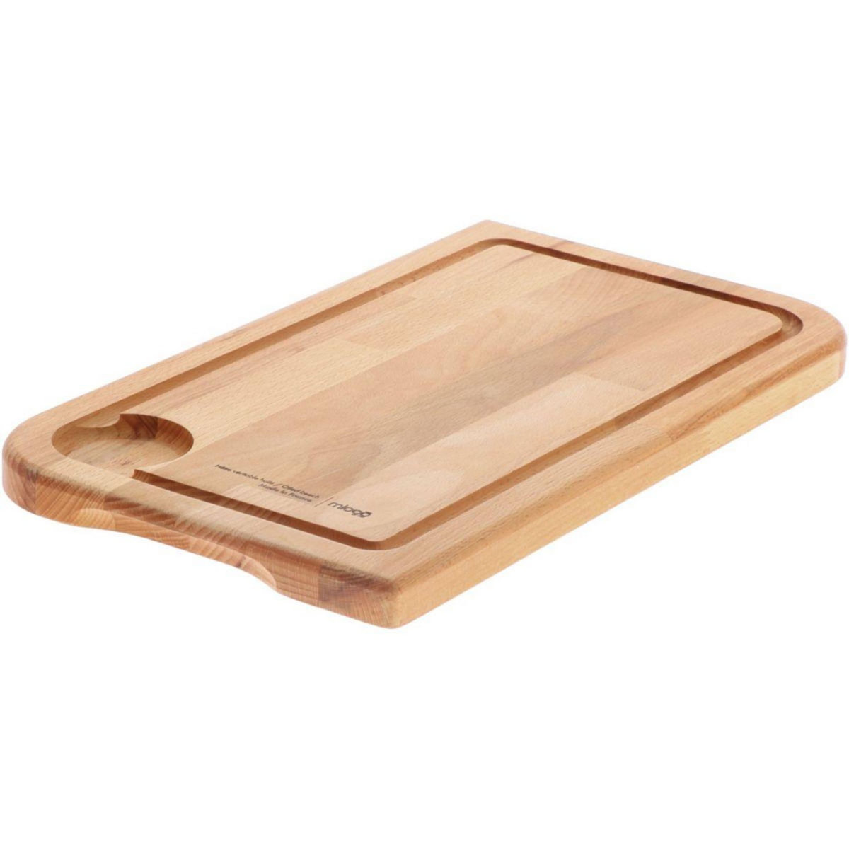 MIOGO Planche à découper hêtre véritable XL