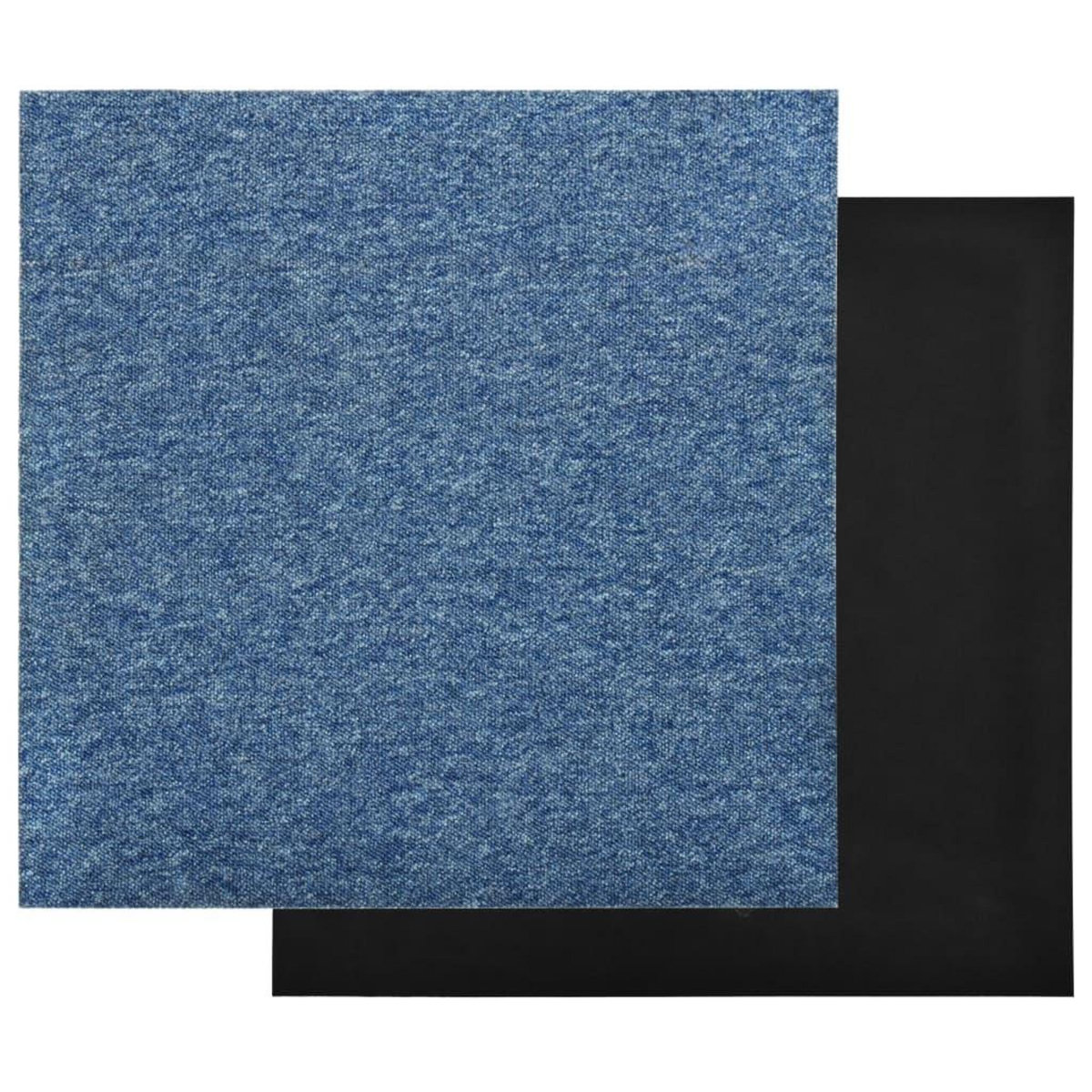 VIDAXL Dalles de tapis de sol 20 pcs 5 m^2 50x50 cm Bleu