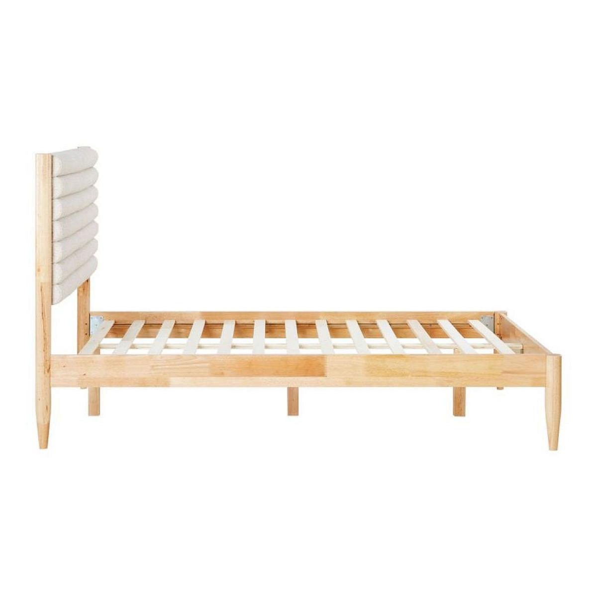 HomeStyle4U Lit 2 Places 140x200 cm avec Sommier à Lattes