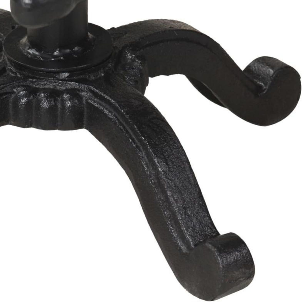 VIDAXL Tabouret de bar Noir Fonte