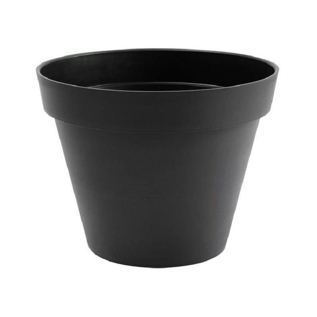 Eda Pot de fleur rond Toscane Ø 40 x H.32 cm - Anthracite - Eda