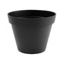 Voir la diapositive 1 : Eda Pot de fleur rond Toscane Ø 40 x H.32 cm - Anthracite - Eda