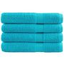 Voir la diapositive 1 : VIDAXL Serviettes de qualité supérieure SOLUND 4 pcs turquoise