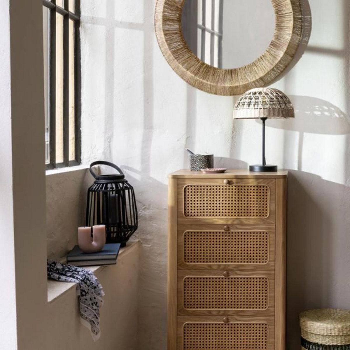 ATMOSPHERA Chiffonnier 4 Tiroirs  Tiria  103cm Marron