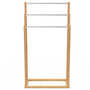 Voir la diapositive 4 : ID MARKET Porte-serviettes sur pied 3 niveaux RITA en bambou