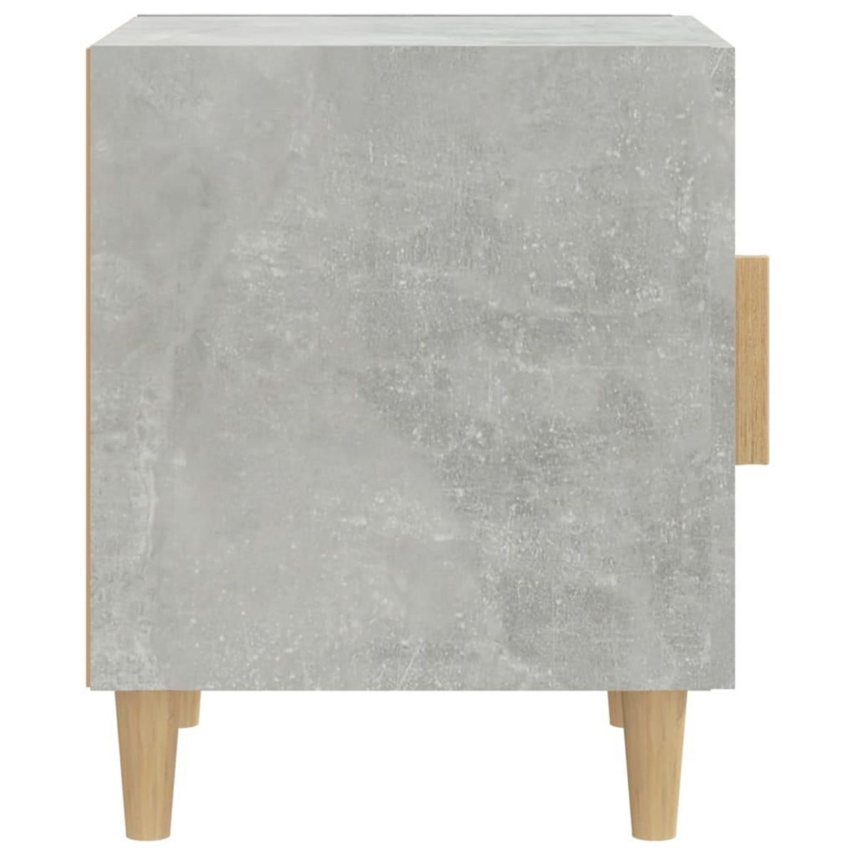 VIDAXL Table de chevet Gris beton Bois d'ingenierie