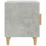Voir la diapositive 4 : VIDAXL Table de chevet Gris beton Bois d'ingenierie