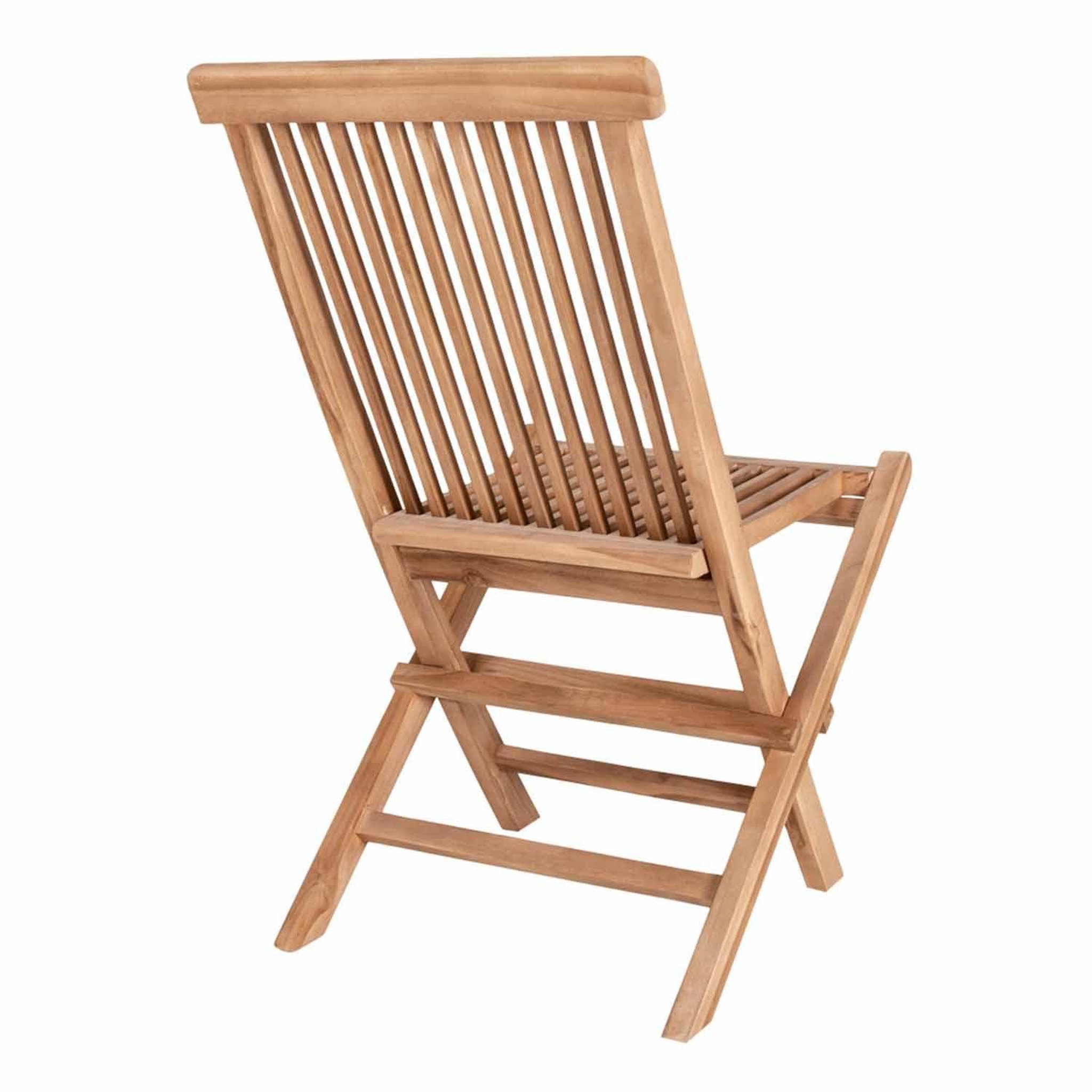 Voir la diapositive 6 : HOUSE NORDIC 4 chaises de jardin en teck toledo