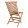 Voir la diapositive 6 : HOUSE NORDIC 4 Chaises de jardin en teck TOLEDO