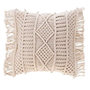Voir la diapositive 1 : Paris Prix Coussin Déco à Franges  Macralina  40x40cm Beige