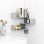 Voir la diapositive 3 : VIDAXL Etagere murale d'angle Gris beton 40x40x50 cm Bois d'ingenierie