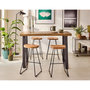 Voir la diapositive 1 : LISA DESIGN Aradia - lot de 4 tabourets de bar - en bois massif d'acacia